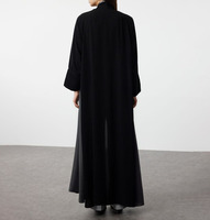 Mode personnalisée de Dubaï pour femmes Abaya ouverte avec broderie de paillettes et de fleurs perlées pour femmes musulmanes robe musulmane modeste et ample