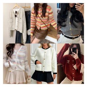 Cárdigan de lana de invierno de manga larga de estilo informal para <span class=keywords><strong>mujer</strong></span>, suéter de punto, diseño <span class=keywords><strong>cruzado</strong></span> de calor frontal, colores de contraste para extranjeros - Product Image 5