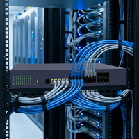 Gateway VoIP IAD600-24FXS con 4 Puertos Gigabit GE, Conversor Analógico a IP SIP IAD para Sistemas Telefónicos PBX de Hoteles y Empresas Asterisk 3CX