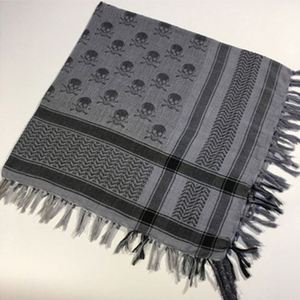 Bufandas árabes a prueba de viento calaveras Shemagh musulmán Hijab táctico desierto 100% algodón bufanda multifunción - Product Image 5