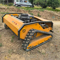 Hochwertiger Benzin-Ferngesteuerter Elektrischer Akku-Roboter-Rasenmäher Mini Automatischer Raupenmäher