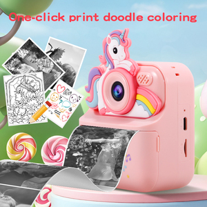 Fotocamera Istantanea per Bambini con Disegni Cartoon, Stampa Digitale con Filtro, Giochi e Musica, Ideale come Regalo - Product Image 5