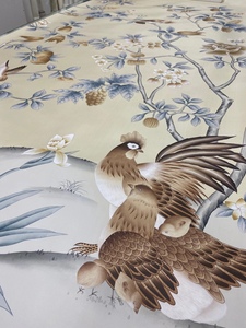 <span class=keywords><strong>Carta</strong></span> da <span class=keywords><strong>parati</strong></span> di seta dipinta a mano di progettazione dell'albero di pera della decorazione della parete domestica fatta a mano per la casa della villa - Product Image 4