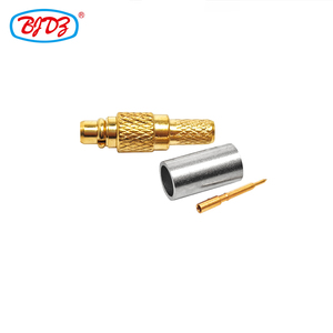 Fabriklieferung Vergoldeter MMcx <span class=keywords><strong>Stecker</strong></span> Gerade RG405 086 Koaxialkabel Kupfer RF Koaxialstecker Konverter RoHS - Product Image 1