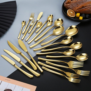 Khách Sạn Talheres Pháp Ánh Trăng Dao Kéo Thép Không Gỉ Đầy Đủ Bảng Dao Kéo Đặt Dày Xử Lý <span class=keywords><strong>Flatware</strong></span> <span class=keywords><strong>Set</strong></span> - Product Image 2