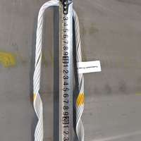 Collier d'ancrage préformé en acier recouvert d'aluminium pour câble de 5/16" et 3/8" pour l'installation de lignes sur poteaux