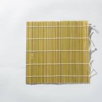 Esterilla de Bambú Cuadrada Qingzhu para Sushi - Herramienta de Cocina Reutilizable y Ecológica para Proyectos Caseros DIY