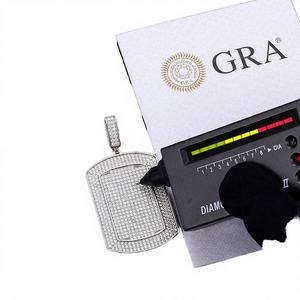 Pendentif Breloque en Argent Sterling 925 de Haute Qualité, Moissanite VVS Taille Brillant, Plaqué Or, Testeur de Diamant, pour Dropshipping - Product Image 4