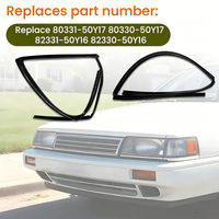 Canal de Vidrio Impermeable de Alto Rendimiento para Nissan Sentra Sunny B13 Sedán 1990-1994 80331-50Y17