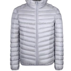 Мужской пуховик на белом утином пуху, с капюшоном, сверхлегкая Складная Куртка с переносной сумкой, зимняя одежда больших размеров для мужчин - Product Image 1