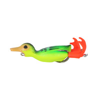 Vente en gros d'usine : Leurre flottant rotatif Thunder Frog, appât de pêche bionique, hameçons en acier inoxydable pour leurres souples, pour Blackfish