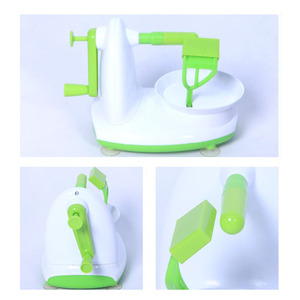 Éplucheur, dénoyauteur et trancheur de poires Novax écologique sans manivelle à aspiration avec lames en acier inoxydable – Vente en gros - Product Image 5