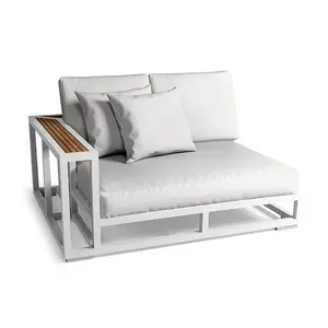 Couture Jardin Sul Da Praia Por Atacado Baratos Sofá Mobiliário de Casa Sofá Loveseat Confortável Da Mão Direita