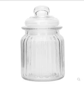 kitchen airtight 230ml 650ml 950ml 1350ml glass seasoning jars for spice and tea with glass stopper