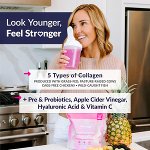 28 porsiyon şeker ücretsiz <span class=keywords><strong>Fiber</strong></span> hyaluronik asit tropikal yumruk kadınlar için çok kollajen peptidleri tozu güzellik öz bakım - Product Image 2