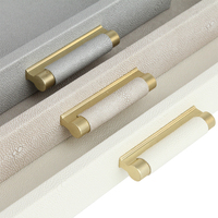 Ensemble de 3 plateaux de rangement en cuir shiver, pour le rangement moderne, plusieurs couleurs, avec poignée, accessoire
