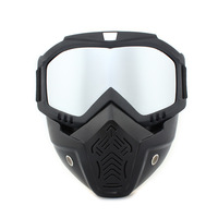 Masque de protection tactique anti-buée intégral pour moto Harley, protection contre le vent et le sable, lunettes de protection, écran facial