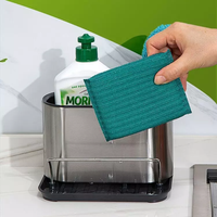 Panier organisateur d'évier de cuisine en acier inoxydable Support de cuisine Porte-baguettes