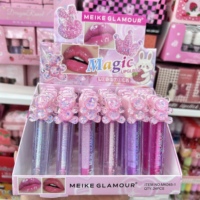 Huile à lèvres liquide à la fraise en gros, 6 couleurs changeantes, contenant, rouge à lèvres végétalien, gloss hydratant, maquillage brillant pour les lèvres, vente en gros