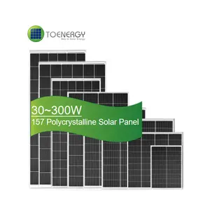 TOENERGY 30 40 50 60 70 80 90 100 Вт автономная солнечная панель с 157 мм Поликристаллической солнечной батареей для автономной системы