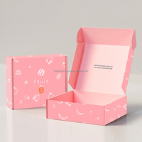Caja de Envío Corrugada Personalizada al por Mayor, Etiqueta Privada, Embalaje para Ropa, Color, Relieve UV, Calcetines Reciclados