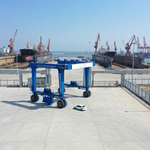 Hydraulic Boat Lift Gantry <strong>Crane</strong> <strong>100</strong> <strong>Ton</strong> All Wheel Steering Travel Yacht <strong>Lifting</strong> <strong>Crane</strong> with Rubber Tyre - Product Image 2