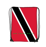 Sac de sport à cordon avec drapeau de Trinité-et-Tobago, léger, en polyester, sac de sport portable pour le voyage et le camping