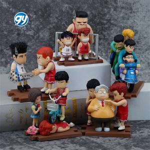 Ensemble de figurines de l'équipe Shohoku de Slam Dunk en position assise, Sakuragi, Rukawa, Miyagi, <span class=keywords><strong>Akagi</strong></span>, Mitsui, modèle de statue d'<span class=keywords><strong>anime</strong></span>, vente en gros - Product Image 4