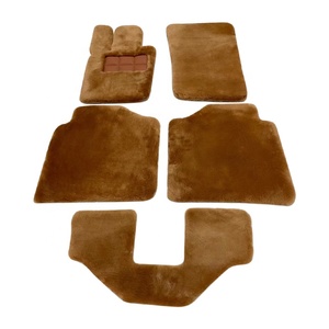 Tapis de sol en peau de mouton noir véritable pour Lamborghini McLaren Bugatti Aston <span class=keywords><strong>Martin</strong></span> - Product Image 3