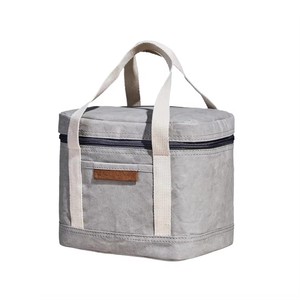 Custom Fashion Style 30L Waterproof Insulated Thermal Cooler Bag Geometric Pattern 600D Zipper Handle Outdoor - Product Image 1