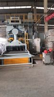 Machine de sablage à courroie traversante QWD800-8 ; Équipement de sablage pour plaques de platine ; Plaque de protection en manganèse 13