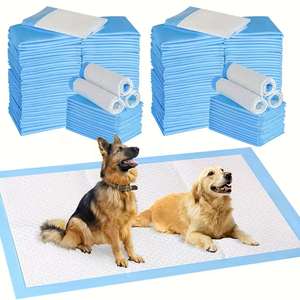 Tapis d'apprentissage de la propreté jetables en coton SAP, écologiques, étanches IP67, avec fonctions anti-choc et anti-vibration pour l'entraînement à la propreté des chats et des chiens - Product Image 1