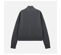 Neo Eleganter Rollkragen-Strickpullover mit Knitterfreiem Wollfutter für Damen, Herbst-Neuheit, Langärmelige Reguläre Einreihige Strickjacke mit Neckholder