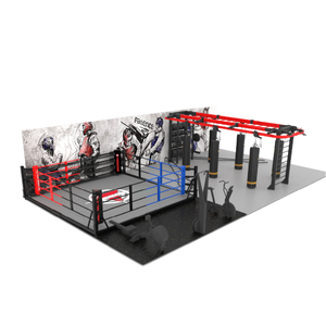 Estante de estación de Crossfit de gimnasio multifuncional con barra de mono, saco de boxeo, almacenamiento de mancuernas, máquina de entrenamiento de boxeo - Product Image 4