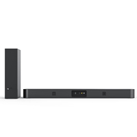 Soundbar Audio Rumah Sg06 2.1 Channel 108W dengan Subwoofer Berkabel 6.5 inci, 5 Speaker, dan DSP