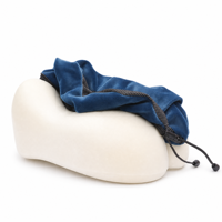 Oreiller de voyage portable en mousse à mémoire de forme en U, soutien cervical, masque de sommeil, bouchons d'oreilles, housse douce et respirante, ergonomique