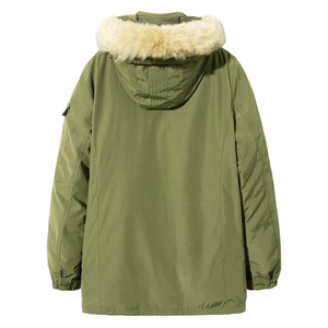 Hochwertige Herren Puffer Jacke Mode Grün Kausal Kapuze Herren jacke Plus Size Herren Winter Warme Baumwolle Gepolstert Langer Mantel - Product Image 4