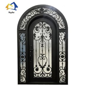 Puerta de Hierro Forjado Personalizada a Precio de Fábrica, Estilo Europeo, Puerta de Entrada para Jardín de Villa, Fábrica China - Product Image 1