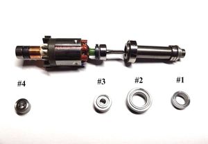 Kit de réparation professionnel pour moteur UP200 UG12, avec balais de charbon, roulements et vis, nouveau design à motif étoile solide, vente en gros - Product Image 2