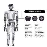 Moteur CC à couple élevé ZBDynamiX, rapport de réduction 36:1, 48V, module d'actionneurs de joint de robot avec encodeur pour robot humanoïde IA de service OEM