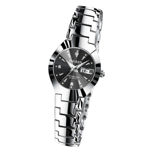 Montre à quartz ultra-fine en acier inoxydable pour femmes, style simple et tendance, étanche, pour un usage quotidien décontracté. - Product Image 5