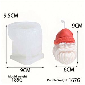 Moule en silicone DIY pour bougies en résine, thème Noël (Sapin, Bonhomme de neige, Cèdre, Cône de pin), outils de pâtisserie en caoutchouc de qualité alimentaire - Product Image 4