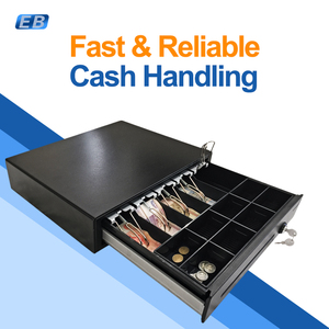 ลิ้นชักเก็บเงินแบบหนา CB-410 สำหรับเครื่อง POS ขนาด 410 มม. ผลิตจากโลหะ พร้อมอินเทอร์เฟซ RJ12 สำหรับระบบค้าปลีก จำหน่ายราคาส่ง - Product Image 2