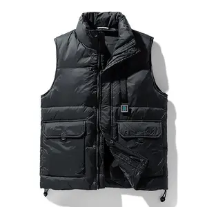 High-End neue Herren Winter Daunen jacke Paar lässige weiße Enten Daunen weste Jacke Neutrale ärmellose Daunen jacke