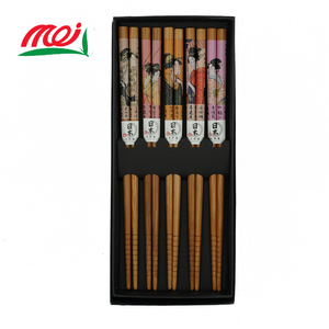 Chinese <span class=keywords><strong>Funky</strong></span> Schriftzug Besteck Typ Geschenkset Bambus Wieder verwendbarer <span class=keywords><strong>Sushi</strong></span> Essstäbchen - Product Image 3