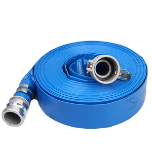 3" 6 inch flexible pvc irrigation lay flat water pipe sprinkler hose