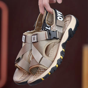 Sandales d'été respirantes et confortables pour hommes, à lanières tressées, pour activités de plein air, décontractées, sportives, grandes tailles, en tissu maillé, chaussures de plage tendance vietnamiennes - Product Image 1