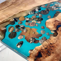 Résine époxyde en cristal de matière première principale époxyde de versement profond de Tableau époxyde en bois de métier