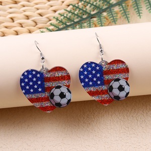 Pendientes con Bandera Personalizada, Chapados en <span class=keywords><strong>Oro</strong></span> Rosa, Nombre del País Grabado en la Parte Posterior - Product Image 2