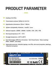 Твердотельный накопитель NVMe PCIe Gen4 1 ТБ с радиатором охлаждения и RGB-подсветкой для игровых ПК, <span class=keywords><strong>PS5</strong></span>, ноутбуков, 3D NAND TLC DRAM, кэш-память, оптовая продажа игровых <span class=keywords><strong>SSD</strong></span> - Product Image 5